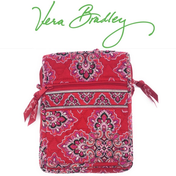 Vera Bradley Handbags - Vera Bradley Frankly Scarlet Mailbag Crossbody